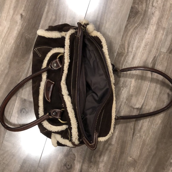 🔥🔥ITALIAN GENUINE SHEARLING SATCHEL